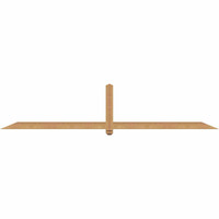 108"W x 22"H x 3 1/2"D x 3 1/2"F, 05/12 Pitch, Eugene Smooth Timber Gable Bracket, Western Red Cedar