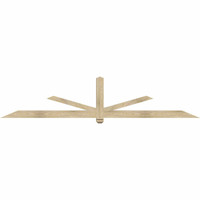 108"W x 22"H x 04"D x 4"F, 05/12 Pitch, Kennewick Rough Sawn Timber Gable Bracket, Douglas Fir