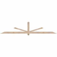 108"W x 22"H x 3 1/2"D x 3 1/2"F, 05/12 Pitch, Kennewick Smooth Timber Gable Bracket, Douglas Fir