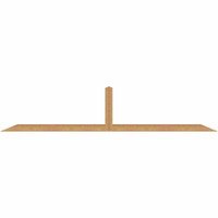 108"W x 22"H x 3 1/2"D x 3 1/2"F, 05/12 Pitch, Portland Smooth Timber Gable Bracket, Western Red Cedar