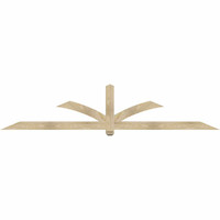 108"W x 22"H x 04"D x 4"F, 05/12 Pitch, Redmond Rough Sawn Timber Gable Bracket, Douglas Fir