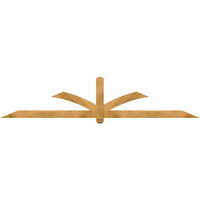 108"W x 22"H x 04"D x 4"F, 05/12 Pitch, Redmond Rough Sawn Timber Gable Bracket, Western Red Cedar