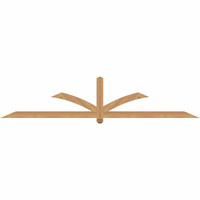 108"W x 22"H x 3 1/2"D x 3 1/2"F, 05/12 Pitch, Redmond Smooth Timber Gable Bracket, Western Red Cedar