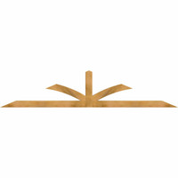 108"W x 22"H x 04"D x 4"F, 05/12 Pitch, Richland Rough Sawn Timber Gable Bracket, Western Red Cedar