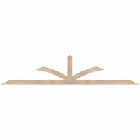 108"W x 22"H x 3 1/2"D x 3 1/2"F, 05/12 Pitch, Richland Smooth Timber Gable Bracket, Douglas Fir