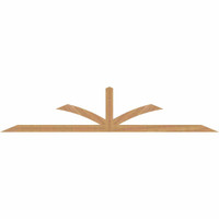 108"W x 22"H x 3 1/2"D x 3 1/2"F, 05/12 Pitch, Richland Smooth Timber Gable Bracket, Western Red Cedar