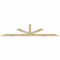 108"W x 22"H x 04"D x 4"F, 05/12 Pitch, Saratoga Rough Sawn Timber Gable Bracket, Douglas Fir