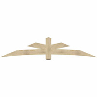 108"W x 22"H x 04"D x 6"F, 05/12 Pitch, Alberta Rough Sawn Timber Gable Bracket, Douglas Fir