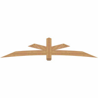 108"W x 22"H x 3 1/2"D x 5 1/2"F, 05/12 Pitch, Alberta Smooth Timber Gable Bracket, Western Red Cedar