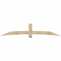 108"W x 22"H x 04"D x 6"F, 05/12 Pitch, Bellingham Rough Sawn Timber Gable Bracket, Douglas Fir
