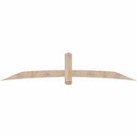 108"W x 22"H x 3 1/2"D x 5 1/2"F, 05/12 Pitch, Bellingham Smooth Timber Gable Bracket, Douglas Fir
