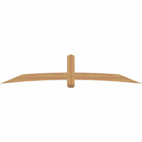 108"W x 22"H x 3 1/2"D x 5 1/2"F, 05/12 Pitch, Bellingham Smooth Timber Gable Bracket, Western Red Cedar