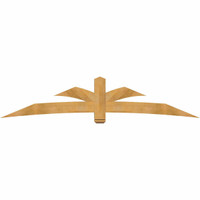 108"W x 22"H x 04"D x 6"F, 05/12 Pitch, Davenport Rough Sawn Timber Gable Bracket, Western Red Cedar