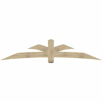 108"W x 22"H x 04"D x 6"F, 05/12 Pitch, Davenport Rough Sawn Timber Gable Bracket, Douglas Fir