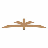 108"W x 22"H x 3 1/2"D x 5 1/2"F, 05/12 Pitch, Davenport Smooth Timber Gable Bracket, Western Red Cedar