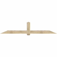 108"W x 22"H x 04"D x 6"F, 05/12 Pitch, Eugene Rough Sawn Timber Gable Bracket, Douglas Fir