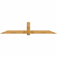 108"W x 22"H x 04"D x 6"F, 05/12 Pitch, Eugene Rough Sawn Timber Gable Bracket, Western Red Cedar