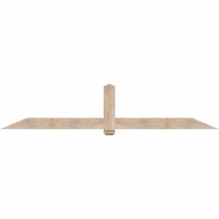 108"W x 22"H x 3 1/2"D x 5 1/2"F, 05/12 Pitch, Eugene Smooth Timber Gable Bracket, Douglas Fir