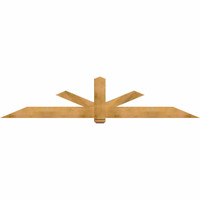 108"W x 22"H x 04"D x 6"F, 05/12 Pitch, Kennewick Rough Sawn Timber Gable Bracket, Western Red Cedar