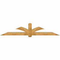 108"W x 22"H x 04"D x 6"F, 05/12 Pitch, Redmond Rough Sawn Timber Gable Bracket, Western Red Cedar