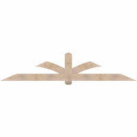 108"W x 22"H x 3 1/2"D x 5 1/2"F, 05/12 Pitch, Redmond Smooth Timber Gable Bracket, Douglas Fir