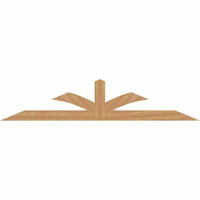 108"W x 22"H x 3 1/2"D x 5 1/2"F, 05/12 Pitch, Richland Smooth Timber Gable Bracket, Western Red Cedar