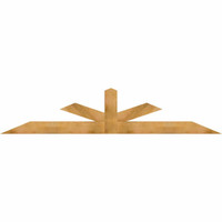108"W x 22"H x 04"D x 6"F, 05/12 Pitch, Saratoga Rough Sawn Timber Gable Bracket, Western Red Cedar