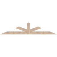 108"W x 22"H x 3 1/2"D x 5 1/2"F, 05/12 Pitch, Saratoga Smooth Timber Gable Bracket, Douglas Fir