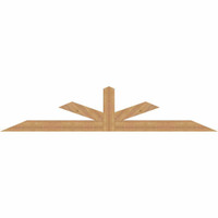 108"W x 22"H x 3 1/2"D x 5 1/2"F, 05/12 Pitch, Saratoga Smooth Timber Gable Bracket, Western Red Cedar