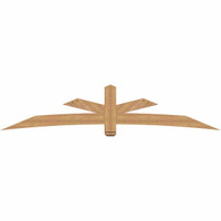 108"W x 22"H x 5 1/2"D x 5 1/2"F, 05/12 Pitch, Alberta Smooth Timber Gable Bracket, Western Red Cedar