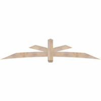 108"W x 22"H x 5 1/2"D x 5 1/2"F, 05/12 Pitch, Alberta Smooth Timber Gable Bracket, Douglas Fir