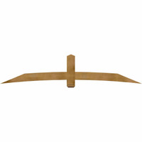 108"W x 22"H x 06"D x 6"F, 05/12 Pitch, Bellingham Rough Sawn Timber Gable Bracket, Western Red Cedar