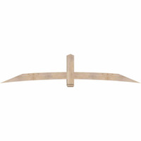 108"W x 22"H x 5 1/2"D x 5 1/2"F, 05/12 Pitch, Bellingham Smooth Timber Gable Bracket, Douglas Fir