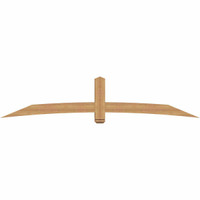 108"W x 22"H x 5 1/2"D x 5 1/2"F, 05/12 Pitch, Bellingham Smooth Timber Gable Bracket, Western Red Cedar