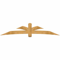 108"W x 22"H x 06"D x 6"F, 05/12 Pitch, Davenport Rough Sawn Timber Gable Bracket, Western Red Cedar