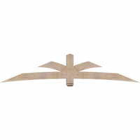 108"W x 22"H x 5 1/2"D x 5 1/2"F, 05/12 Pitch, Davenport Smooth Timber Gable Bracket, Douglas Fir