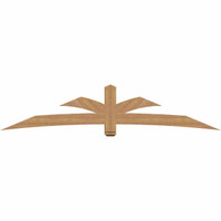 108"W x 22"H x 5 1/2"D x 5 1/2"F, 05/12 Pitch, Davenport Smooth Timber Gable Bracket, Western Red Cedar