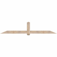108"W x 22"H x 5 1/2"D x 5 1/2"F, 05/12 Pitch, Eugene Smooth Timber Gable Bracket, Douglas Fir