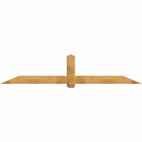 108"W x 22"H x 06"D x 6"F, 05/12 Pitch, Eugene Rough Sawn Timber Gable Bracket, Western Red Cedar