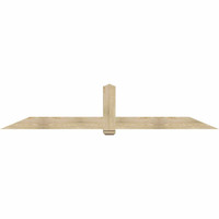 108"W x 22"H x 06"D x 6"F, 05/12 Pitch, Eugene Rough Sawn Timber Gable Bracket, Douglas Fir