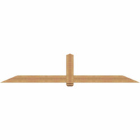 108"W x 22"H x 5 1/2"D x 5 1/2"F, 05/12 Pitch, Eugene Smooth Timber Gable Bracket, Western Red Cedar