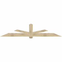 108"W x 22"H x 06"D x 6"F, 05/12 Pitch, Kennewick Rough Sawn Timber Gable Bracket, Douglas Fir