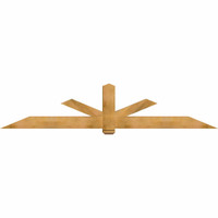108"W x 22"H x 06"D x 6"F, 05/12 Pitch, Kennewick Rough Sawn Timber Gable Bracket, Western Red Cedar