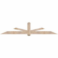 108"W x 22"H x 5 1/2"D x 5 1/2"F, 05/12 Pitch, Kennewick Smooth Timber Gable Bracket, Douglas Fir