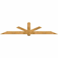 108"W x 22"H x 5 1/2"D x 5 1/2"F, 05/12 Pitch, Kennewick Smooth Timber Gable Bracket, Western Red Cedar