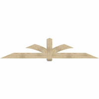 108"W x 22"H x 06"D x 6"F, 05/12 Pitch, Redmond Rough Sawn Timber Gable Bracket, Douglas Fir