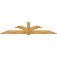 108"W x 22"H x 06"D x 6"F, 05/12 Pitch, Redmond Rough Sawn Timber Gable Bracket, Western Red Cedar