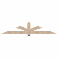 108"W x 22"H x 5 1/2"D x 5 1/2"F, 05/12 Pitch, Redmond Smooth Timber Gable Bracket, Douglas Fir