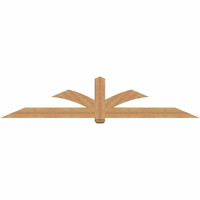 108"W x 22"H x 5 1/2"D x 5 1/2"F, 05/12 Pitch, Redmond Smooth Timber Gable Bracket, Western Red Cedar