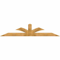 108"W x 22"H x 06"D x 6"F, 05/12 Pitch, Richland Rough Sawn Timber Gable Bracket, Western Red Cedar